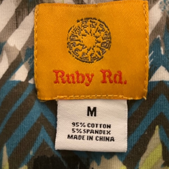 Ruby Rd. 3/4 V-Neck Top - Picture 3 of 4